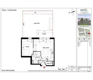 t2 à la vente -   56350  RIEUX, surface 43 m2 vente t2 - UBI433569143